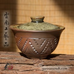 150ml Dai Tao Gaiwan - Lotus ( ash glazed )